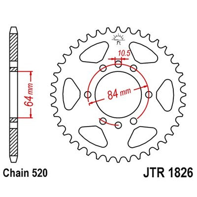 Solid Spare JT Sprockets 41 Tooth Rear Sprocket for Suzuki QuadSport 230 LT230S 1985-1988