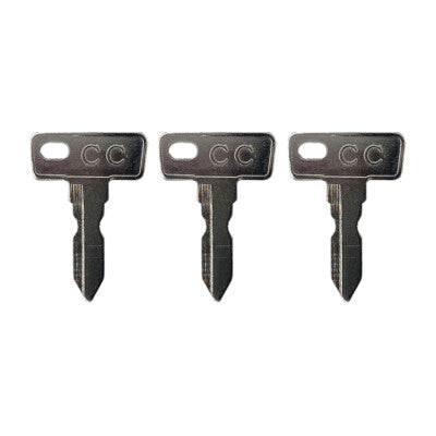 Solid Spare (3) Club Car Precedent 2004+ Gas/Electric Golf Cart Key Replacement Ignition Key
