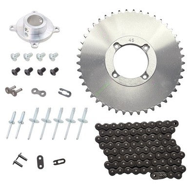 Solid Spare SPI Quick Change Drive Hub, Chain & 45T Sprocket Kit for Polaris 120 2000-2013