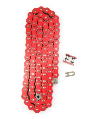 Solid Spare Red 530x100 O-Ring Drive Chain Motorcycle 530 Pitch 100 Links 8200# Tensile
