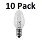 Solid Spare 10 Pack Bulbs 15 watt for Scentsy Wax Plug In Nightlight Warmers