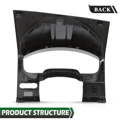 Solid Spare NEW Fit For 2004-2008 Ford F-150 Black Instrument Cluster Panel Dash Bezel Trim