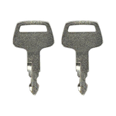 Solid Spare (2) Ignition Key For IHI Case Morooka Chieftain Excavator Heavy Equipment 5080