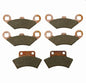 Solid Spare Front Rear Brake Pads fits Polaris Big Boss Trail Sev. Duty
