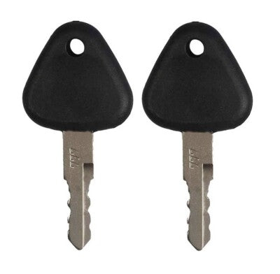 Solid Spare (2) Ignition Keys For Volvo, Samsung Excavator Heavy Equipment # 777, 14529178