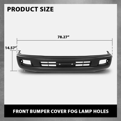 Solid Spare Front Bumper Cover w/ Fog Light Hole Fit For 2003-2007 Toyota Land Cruiser