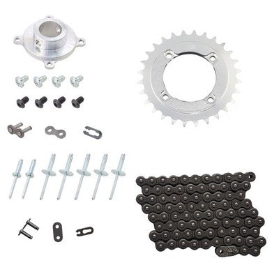 Solid Spare SPI Quick Change Drive Hub, Chain & 28T Sprocket Kit for Polaris 120 2000-2013