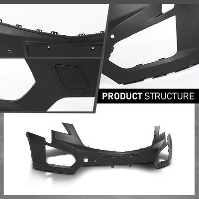 Solid Spare Fit For 2017-2019 Cadillac XT5 Front Bumper Cover w/ Sensor Holes GM1000A14
