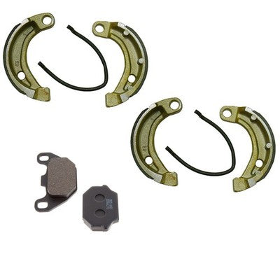 Solid Spare Front Brake Shoes & Rear Pads for Arctic Cat DVX90 & Utility 90 fits 2006-2014