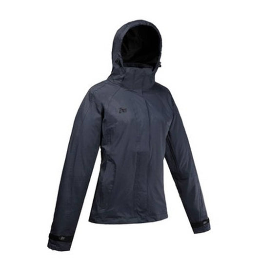 Solid Spare Women's Mossi Quest Rain Jacket Taped Seams Ladies Rain Coat Grey Large
