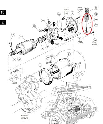Hall Effect Speed Sensor For Club Car, EZGO, Yamaha w/ GE Motor 101925801