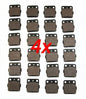 Solid Spare 48 Pairs of Brake Pads for Yamaha 660 Raptor 250 350 Warrior Wolverine Banshee