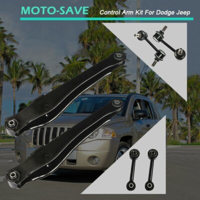 Solid Spare Fit For Jeep Dodge Series Suspension Control Lateral Toe Arms Sway Bars Kit 8Pcs