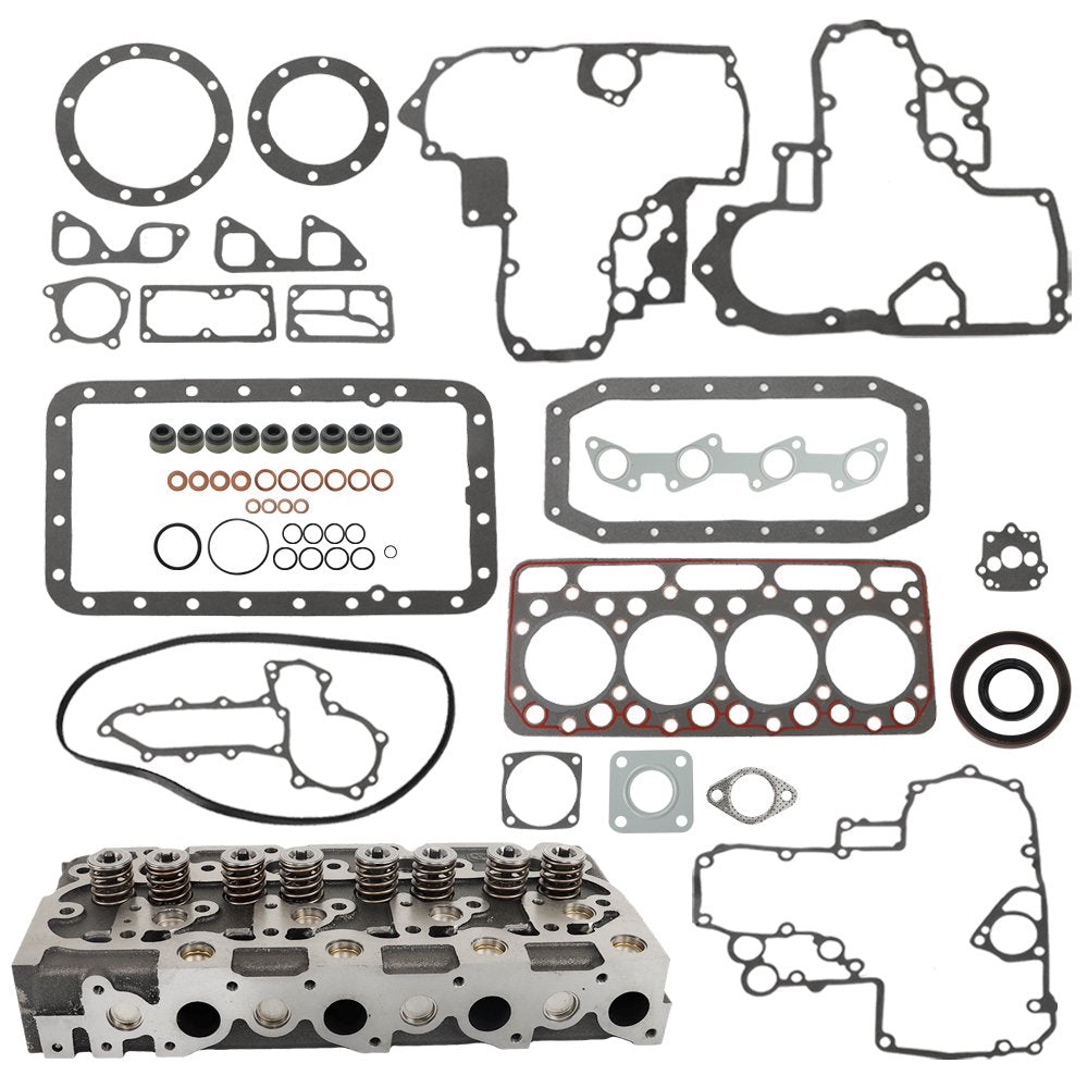 Solid Spare Complete Cylinder Head & Gasket For Holland Skid Steer L555 L553 Kubota V1902