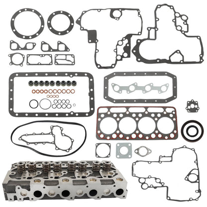 Solid Spare Complete Cylinder Head & Gasket For Holland Skid Steer L555 L553 Kubota V1902