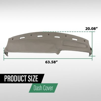 Solid Spare Fit For 1994-1997 Dodge Ram 1500 2500 3500 TPE Dash Cover Cap Dashboard Overlay
