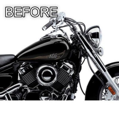 CHROME TANK EDGE TRIM For YAMAHA VSTAR 650 950 1100 CLASSIC