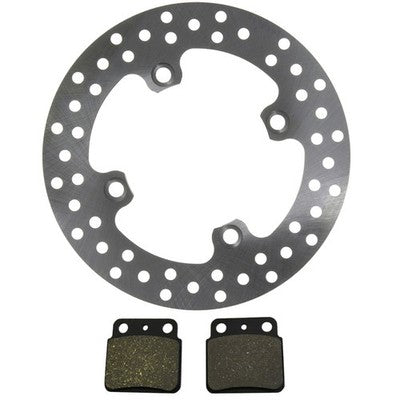 Solid Spare Rear Disc Brake Rotor & Semi-Metallic Brake Pads for Suzuki LT-Z400 QuadSport