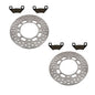 Solid Spare Front Brake Rotors & Semi-Metallic Pads for Arctic Cat 350 4x4 Auto 2011-2012