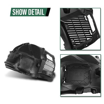 Solid Spare Fender Liner Fit For 17-23 BMW 530i xDrive G30 Sedan Front Passenger Side Inner