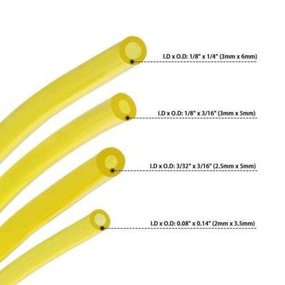 Solid Spare NEW Fuel Line Hose Tygon Tube w/ 4 Sizes Tubing for Common 2 Cycle Small Engine