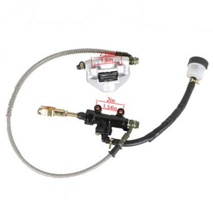Solid Spare Rear Hydraulic Brake Assembly Caliper Master Cylinder For Go Kart Golf Cart ATV