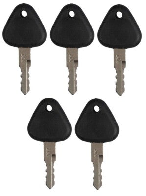 Solid Spare (5) Ignition Keys For Volvo, Samsung Excavator Heavy Equipment # 777, 14529178