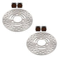 Solid Spare 2 Front Brake Rotors & Semi-Metallic Pads for Suzuki LT-Z250, LT-Z400 QuadSport