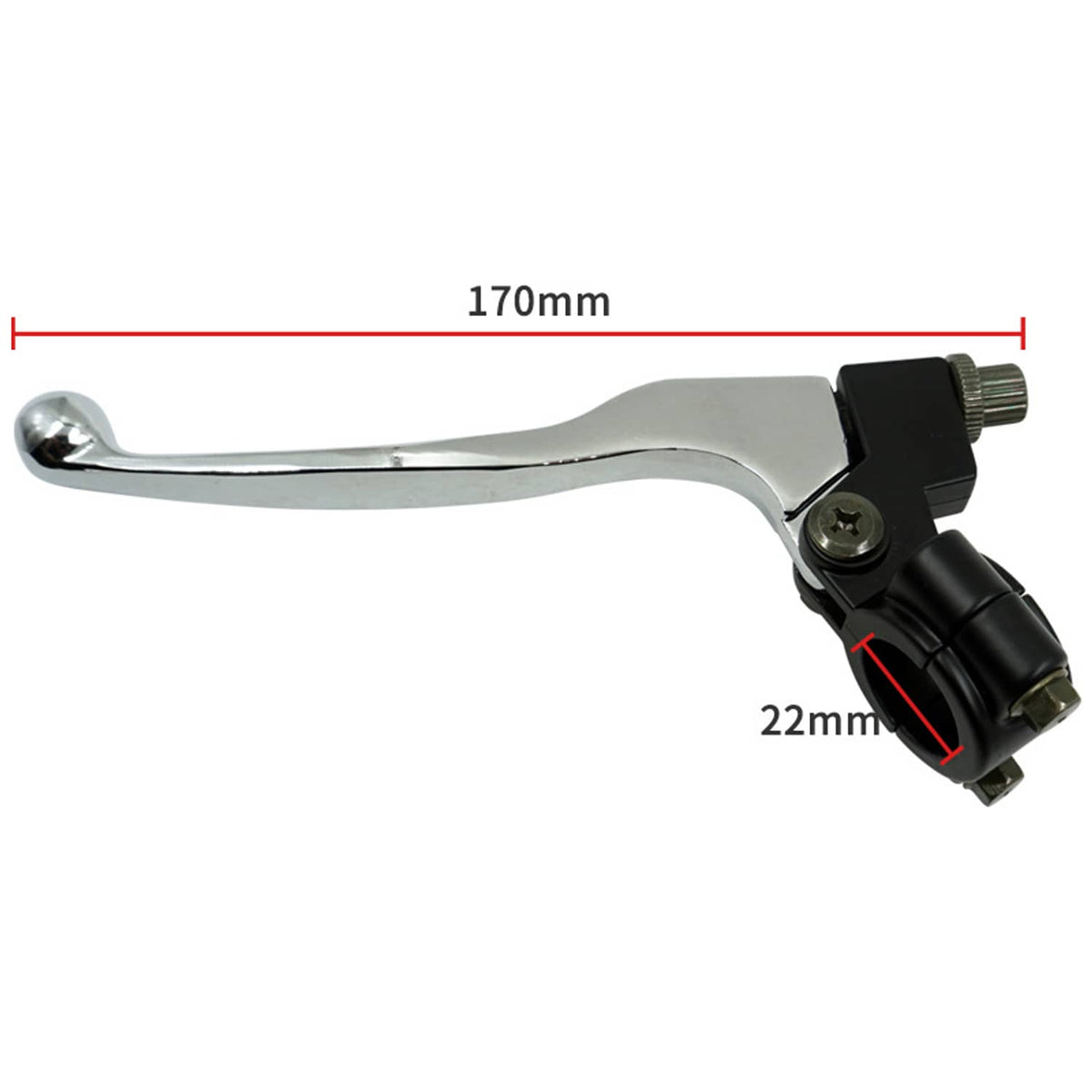 Solidspare 7/8" 22mm Left Clutch Brake Lever Perch For 50cc 70cc 90cc 110cc 125cc Dirt Bike
