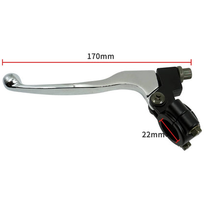 Solidspare 7/8" 22mm Left Clutch Brake Lever Perch For 50cc 70cc 90cc 110cc 125cc Dirt Bike