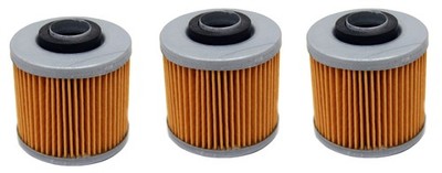 3 Pack of Oil Filters for Yamaha Grizzly 600 4x4 YFM600FW & Raptor 700 YFM700R