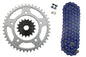 Solid Spare Blue 525x122 O-Ring Chain & 17/41 Sprockets for Honda Shadow ACE 750 1998-2003