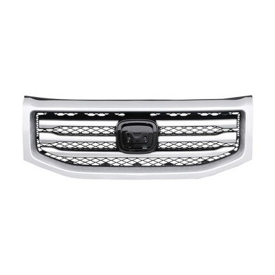 For Honda Pilot 2012-2015 12-15 Front Bumper Silver Grille Molding Surround Trim
