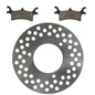 Solid Spare Rear Disc Brake Rotor & Brake Pads 2005-2012 fits Polaris Scrambler 500 4x4