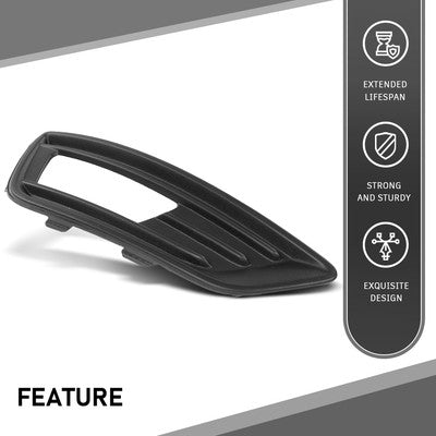Solid Spare Front Bumper Fog Light Bezel Lamp Trim Right Side Fit For 2015-2018 Ford Focus