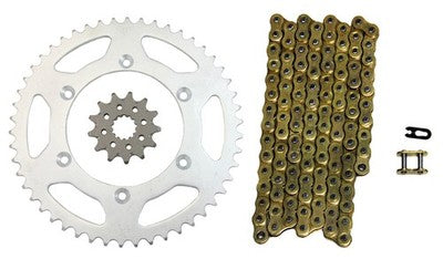 Solid Spare Gold 520x114 Drive Chain & 13/50 Sprockets for Yamaha WR450F fits 2007-2021