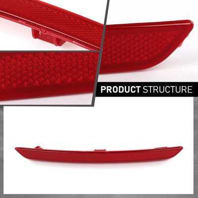 Solid Spare Rear Bumper Reflector Fit For BMW 4-Series M Sport F32 F33 F36 Left+Right Side