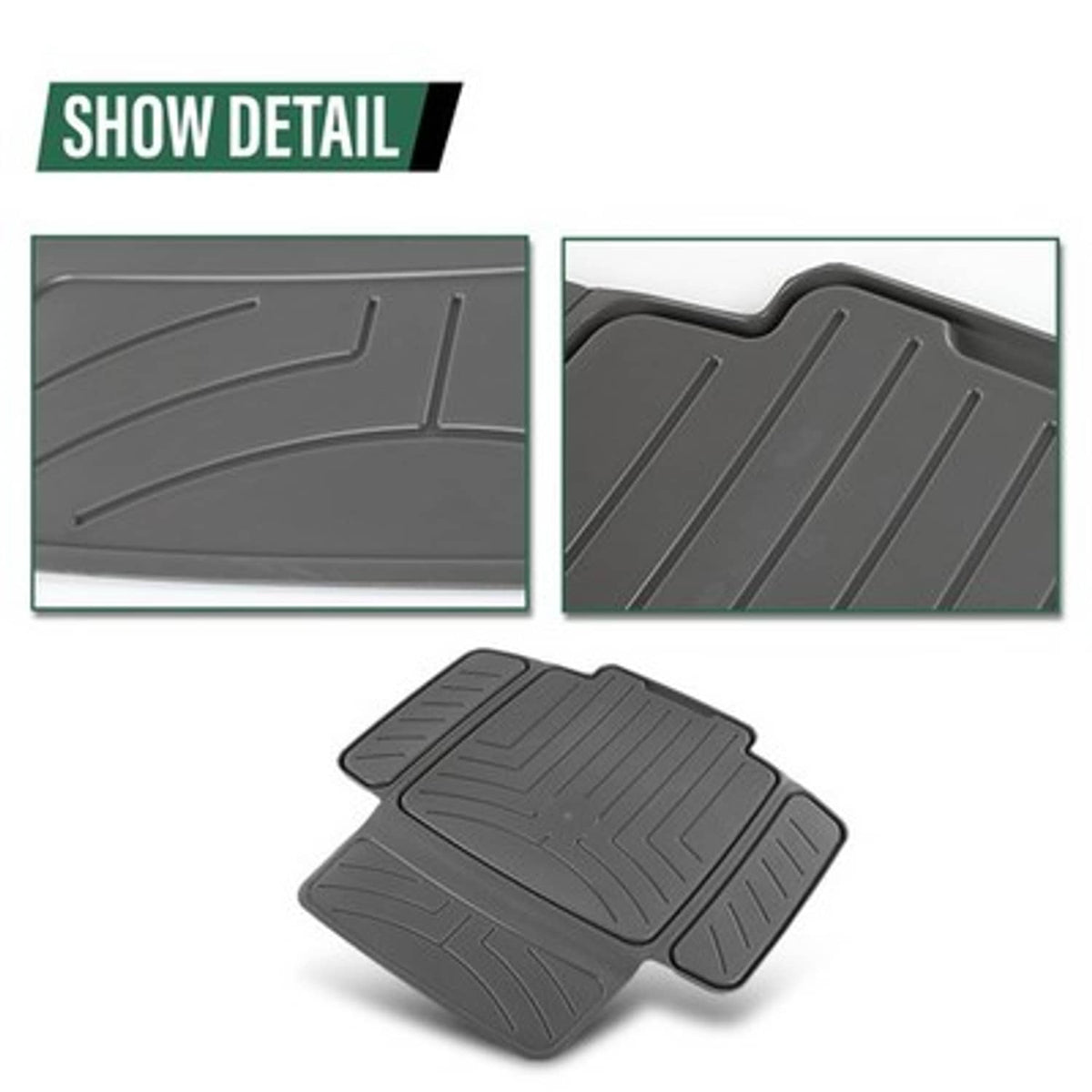 Solid Spare TPE Car Seat Protector | Waterproof, Anti-Slip for Baby & Child Seats Gray