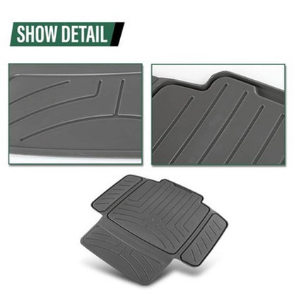 Solid Spare TPE Car Seat Protector | Waterproof, Anti-Slip for Baby & Child Seats Gray