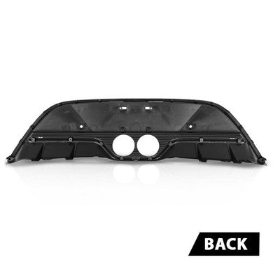 Solid Spare Fit For 2013-2017 Hyundai Veloster Turbo Rear Lower Bumper Cover w/ Sensor Holes