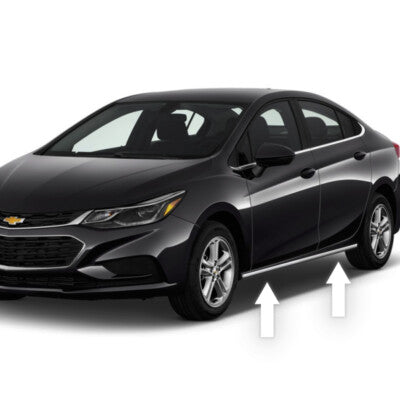ROCKER PANEL CHROME TRIM SIDE MOLDING For CHEVY CRUZE 10 11 12 13 14 15 16