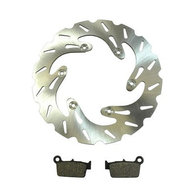 Solid Spare Rear Wave Disc Brake Rotor & Brake Pads for Yamaha YZ125 YZ250 YZ250F SEE YEARS