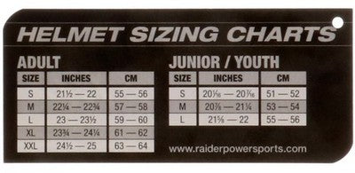 Solid Spare Raider Youth Medium Full Face Snowmobile Helmet Dual Pane Shield