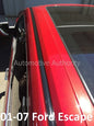 For 2001-2007 FORD ESCAPE BLACK ROOF TOP TRIM MOLDING KIT