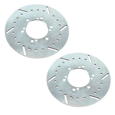 Solid Spare Both Front Disc Brake Rotors for Polaris Big Boss 400L 6x6 1994 1995 1996 1997