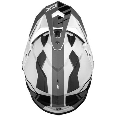 Adult Castle X Mode Dual Sport SV Helmet TRANCE Single Lens Shield WHITE LARGE