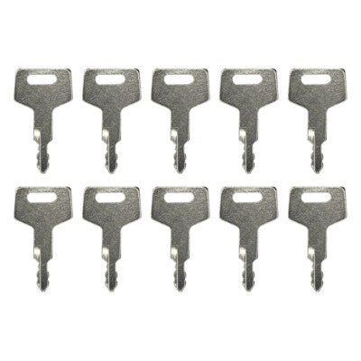Solid Spare (10) Ignition Key For New Holland Hitachi Gehl Heavy Equipment H806 17001-00019