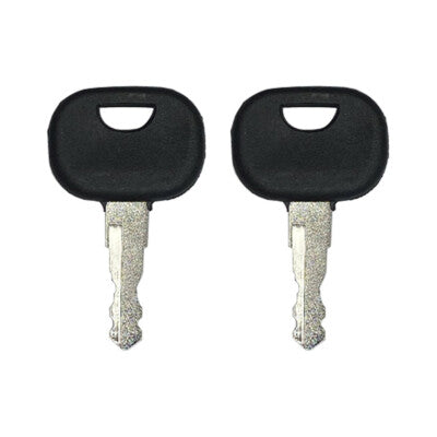 Solid Spare (2) Ignition Key For New Holland Volvo JCB Heavy Equipment 85804675 14603