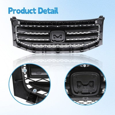 For Honda Pilot 2012-2015 12-15 Front Bumper Silver Grille Molding Surround Trim