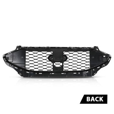 Solid Spare Fit For 2019-2022 Ford Edge ST Front Bumper Upper Grille Grill Assembly Black